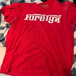 Red Graphic foreign T-Shirt